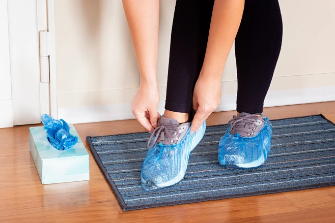 Traditional disposable shoe covers