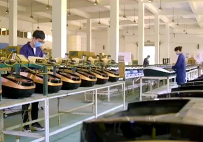 QUEN shoe cover machine assembly line in Hangzhou factory